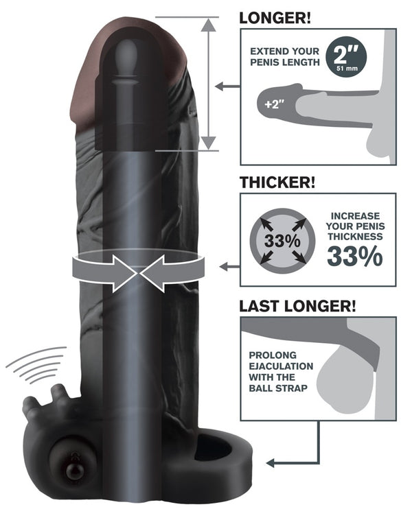 Fantasy X-tensions Penis sleeve - Huidskleur Donker - Fantasy X-tensions - SKU: 5407730000