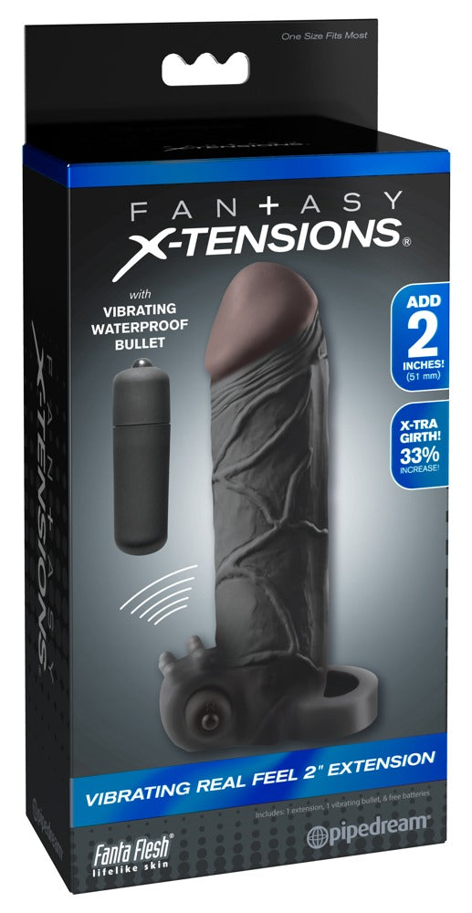 Fantasy X-tensions Penis sleeve - Huidskleur Donker - Fantasy X-tensions - SKU: 5407730000