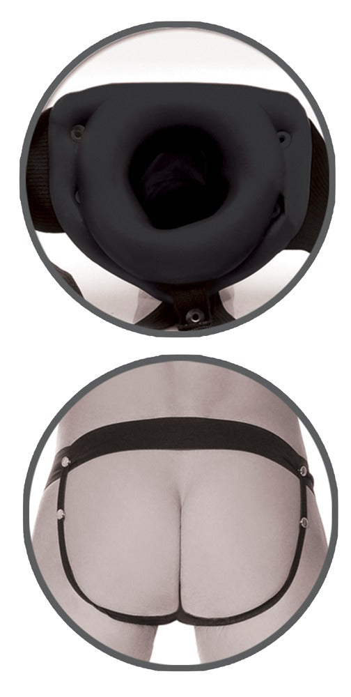 Fetish Fantasy Series Limited Edition Strap-on met holle dildo - Zwart - Fetish Fantasy Series Limited Edition - SKU: 5410360000