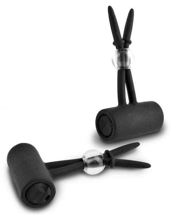 Fetish Fantasy Series Limited Edition Tepelassos vibrerend met hands-free stimulatie - Zwart - Fetish Fantasy Series Limited Edition - SKU: 5410870000