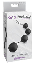 Anal Fantasy Collection Vibroballen met roterende gewichten - Zwart