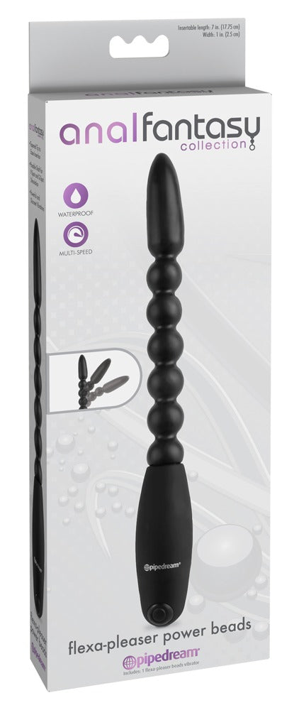 Anal Fantasy Collection Trilkussen flexibel met kralenstructuur - Zwart