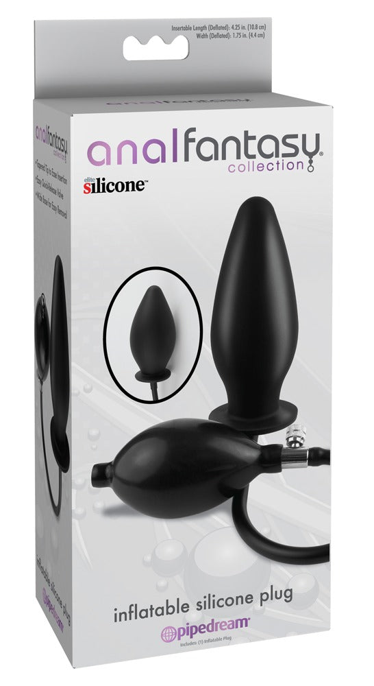 Anal Fantasy Collection opblaasbare plug - Zwart - Anal Fantasy Collection - SKU: 5413460000
