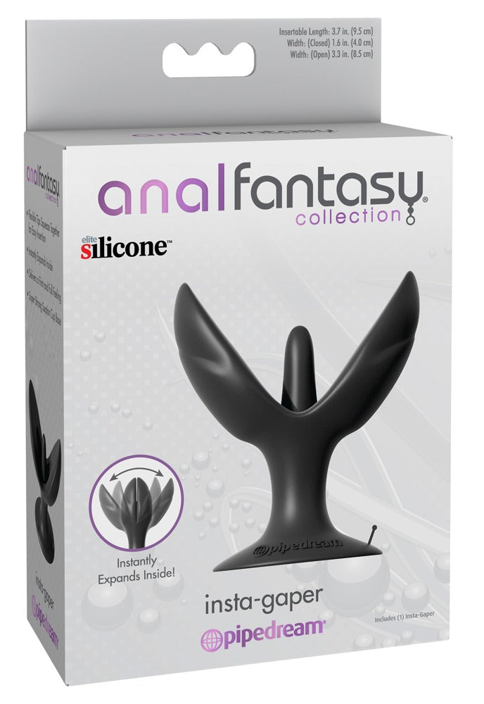 Anal Fantasy Collection Insta-Gaper anale plug - Zwart