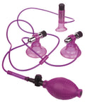 Fetish Fantasy Series Driedubbele zuigers met tepel- en clitorisstimulatie - Roze