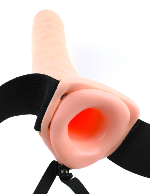 Fetish Fantasy Series Trillende strap-on - Huidskleur Licht - Fetish Fantasy Series - SKU: 5414000000
