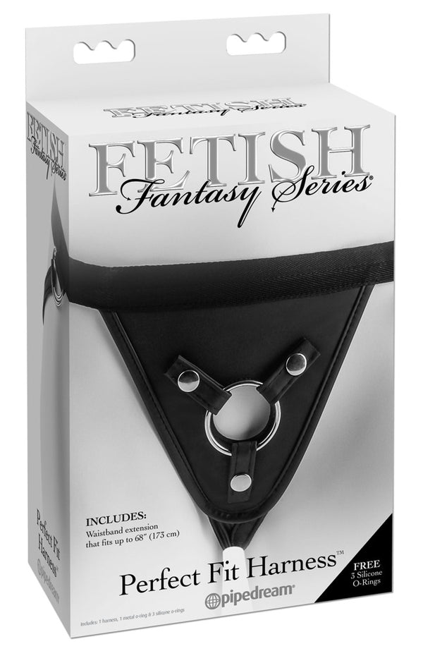 Fetish Fantasy Series harnas met zuignap - Zwart - Fetish Fantasy Series - SKU: 5414600000