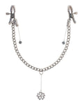 Fetish Fantasy Series Tepelklemmen verstelbaar met decoratieve hanger - Zilver