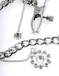 Fetish Fantasy Series Tepelklemmen verstelbaar met decoratieve hanger - Zilver