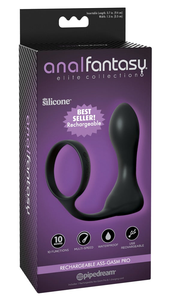 Anal Fantasy Elite Ass-Gasm Pro - Zwart