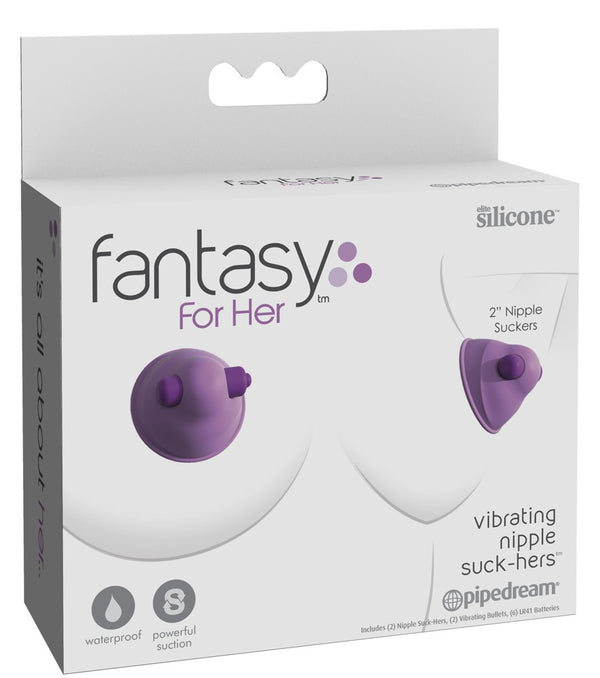 Fantasy For Her vibrerende tepelzuigers - Paars - Fantasy For Her - SKU: 5416480000