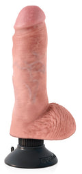 King Cock Vibrerende cock - Huidskleur Licht