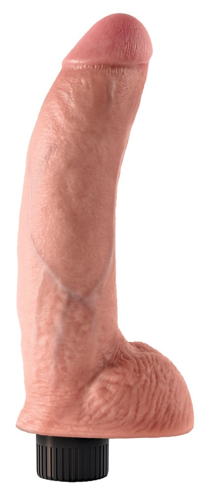 King Cock 9" vibrerende cock - Huidskleur Licht - King Cock - SKU: 5419230000