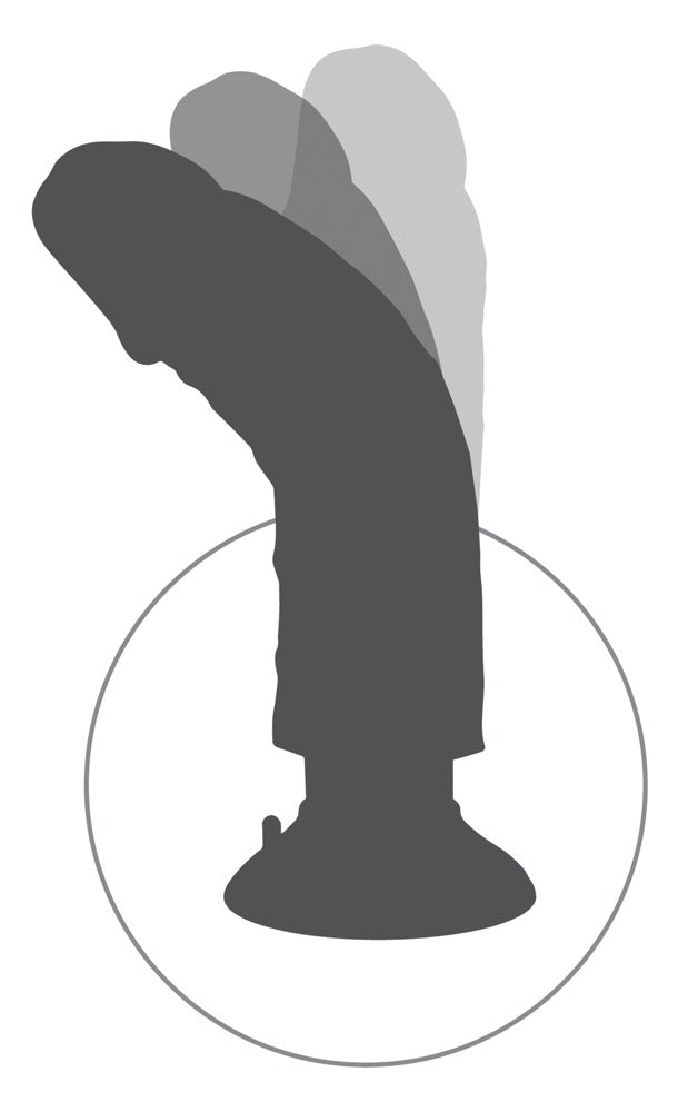 King Cock 9" vibrerende cock - Huidskleur Licht