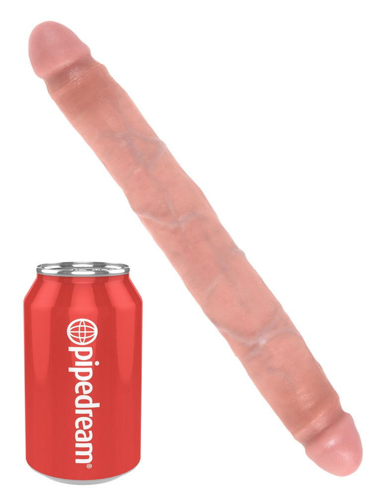 King Cock Dubbel dildo - Huidskleur Licht