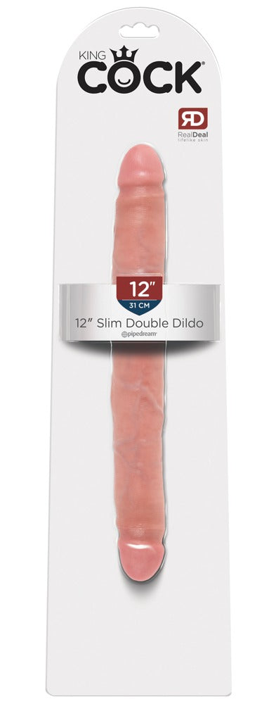 King Cock Dubbel dildo - Huidskleur Licht