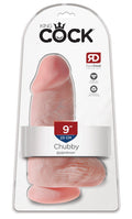 King Cock 9" Mollig realistic dildo - Huidskleur Licht