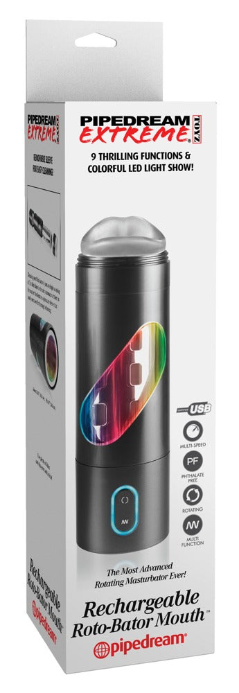 PDX Extreme Roto-Bator mond met 9 standen - Transparant - PDX Extreme - SKU: 5427500000