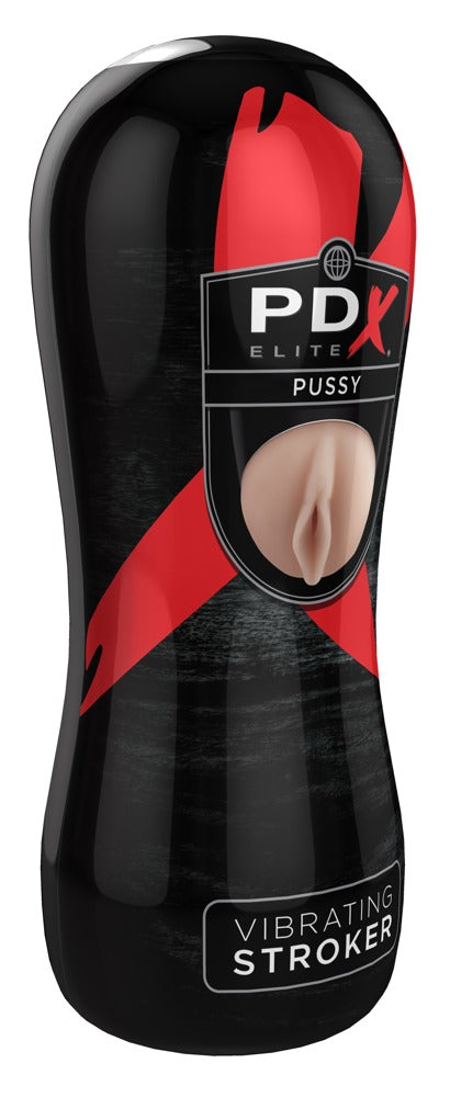 PDX Elite vibrerende pussy stroker - Huidskleur Licht - PDX Elite - SKU: 5429380000