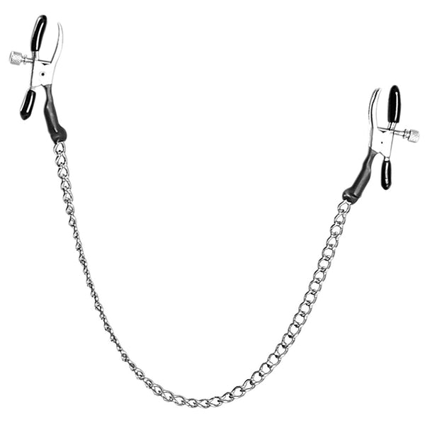 Fetish Fantasy Series tepelklemmen met ketting - Zwart - Fetish Fantasy Series - SKU: 5432760000