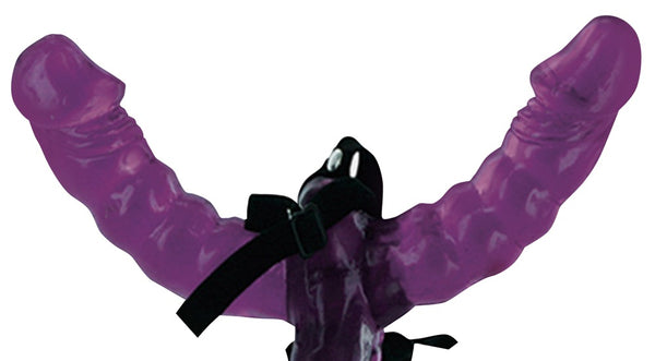 Fetish Fantasy Series dubbele strap-on - Paars - Fetish Fantasy Series - SKU: 5436750000