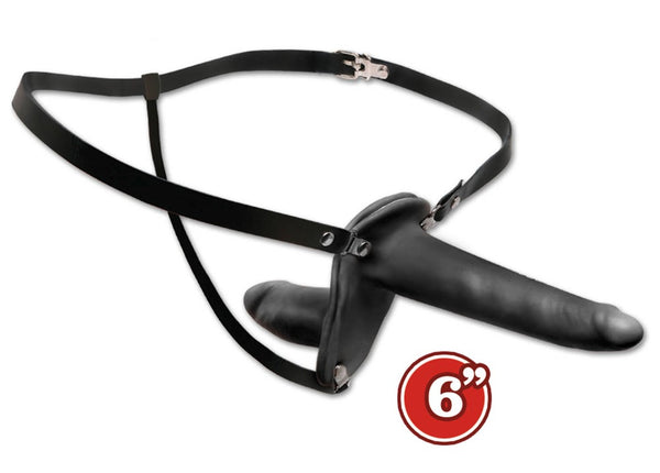 Fetish Fantasy Series dubbele strap-on - Zwart - Fetish Fantasy Series - SKU: 5440270000
