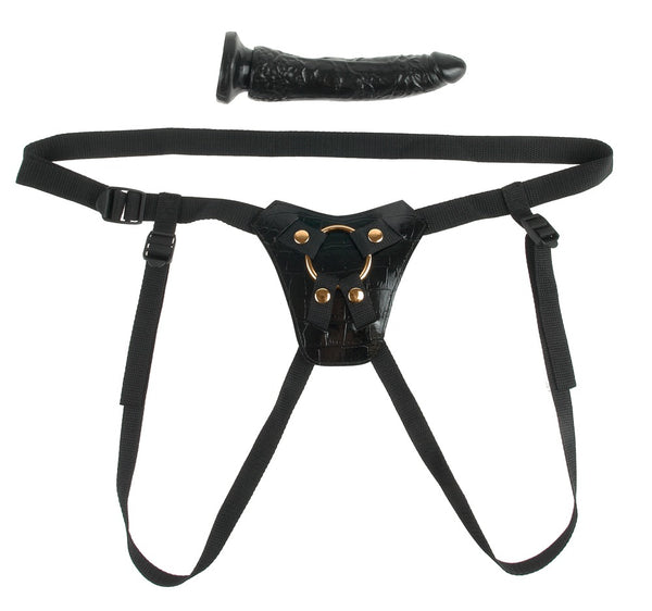 Fetish Fantasy Gold verstelbaar strap-on - Zwart - Fetish Fantasy Gold - SKU: 5441080000