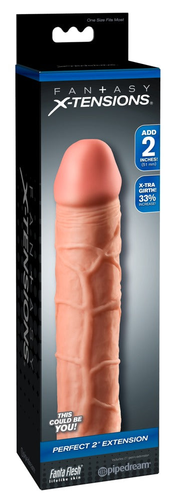 Fantasy X-tensions penis sleeve - Huidskleur Licht - Fantasy X-tensions - SKU: 5441240000