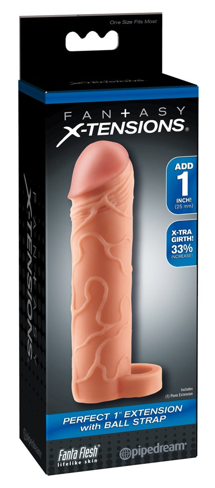 Fantasy X-tensions penis sleeve - Huidskleur Licht - Fantasy X-tensions - SKU: 5441910000