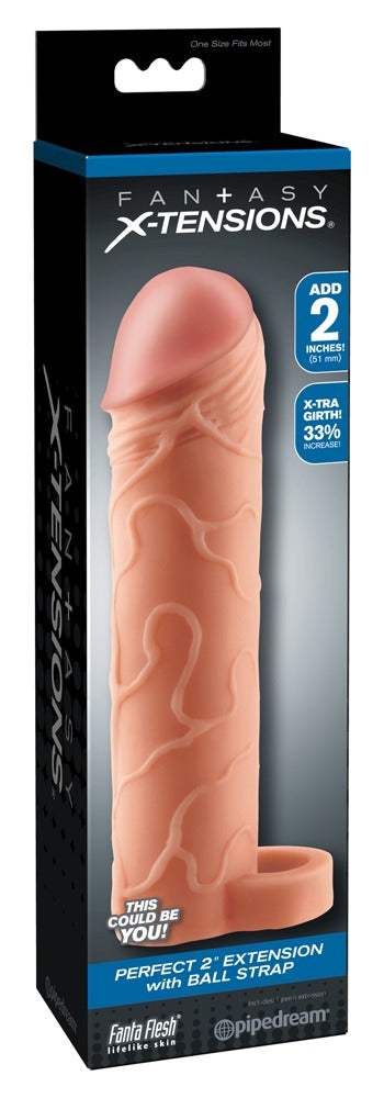 Fantasy X-tensions penis sleeve - Huidskleur Licht - Fantasy X-tensions - SKU: 5442050000