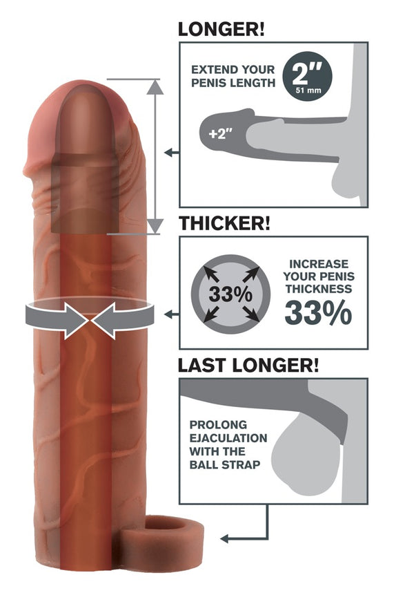 Fantasy X-tensions penis sleeve - Huidskleur Licht - Fantasy X-tensions - SKU: 5442130000