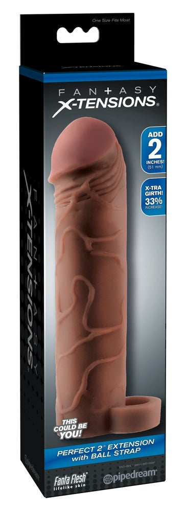 Fantasy X-tensions penis sleeve - Huidskleur Licht - Fantasy X-tensions - SKU: 5442130000