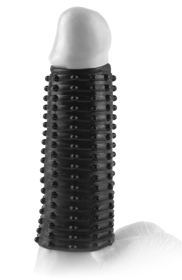 Fantasy X-tensions penis sleeve gestippeld - Zwart - Fantasy X-tensions - SKU: 5442210000