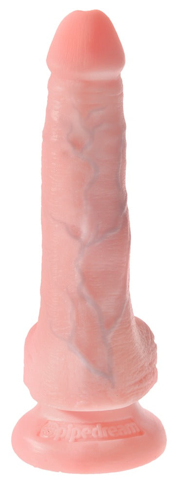 King Cock 6" penis met ballen dildo - Huidskleur Licht - King Cock - SKU: 5446390000