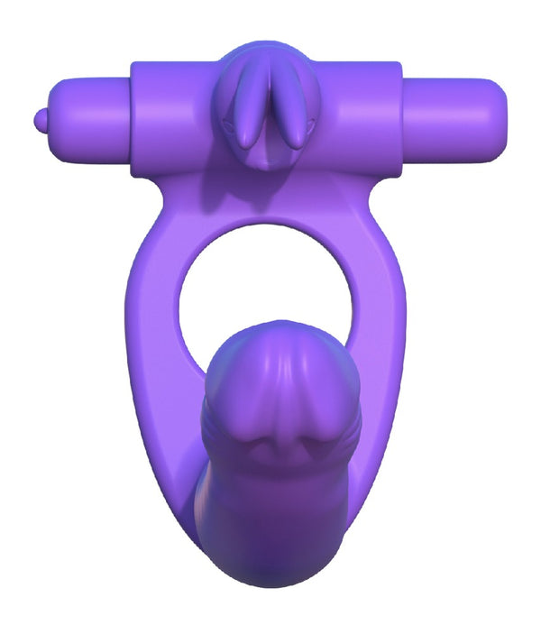 Fantasy C-Ringz Dubbele penetrator - Paars - Fantasy C-Ringz - SKU: 5447360000