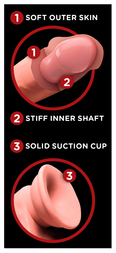 King Cock Plus penis - Huidskleur Licht - King Cock Plus - SKU: 5457670000