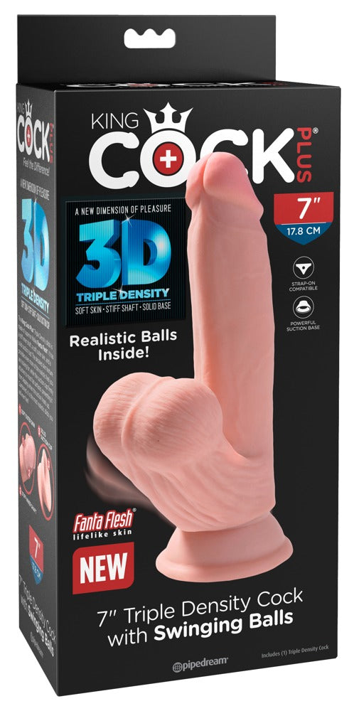King Cock Plus penis - Huidskleur Licht - King Cock Plus - SKU: 5457670000