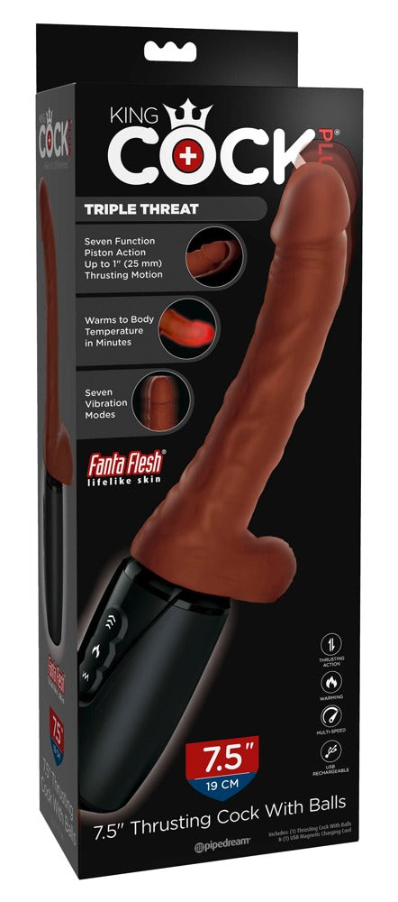 King Cock Plus Thrusting cock - Huidskleur - King Cock Plus - SKU: 5465420000