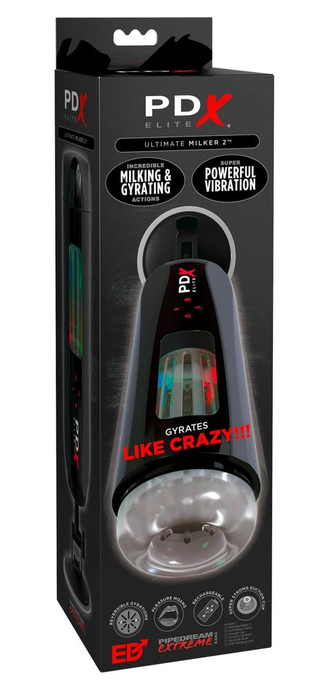 PDX Elite Ultimate Milker 2 melkmasturbator - Zwart - PDX Elite - SKU: 5465770000