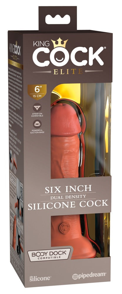 King Cock Elite zuignap dildo - Huidskleur Licht - King Cock Elite - SKU: 5466740000