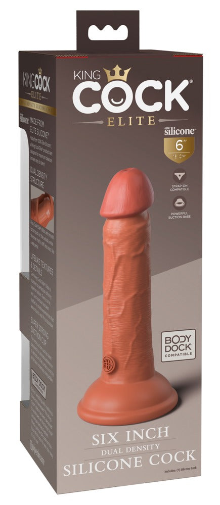 King Cock Elite zuignap dildo - Huidskleur Licht - King Cock Elite - SKU: 5466740000