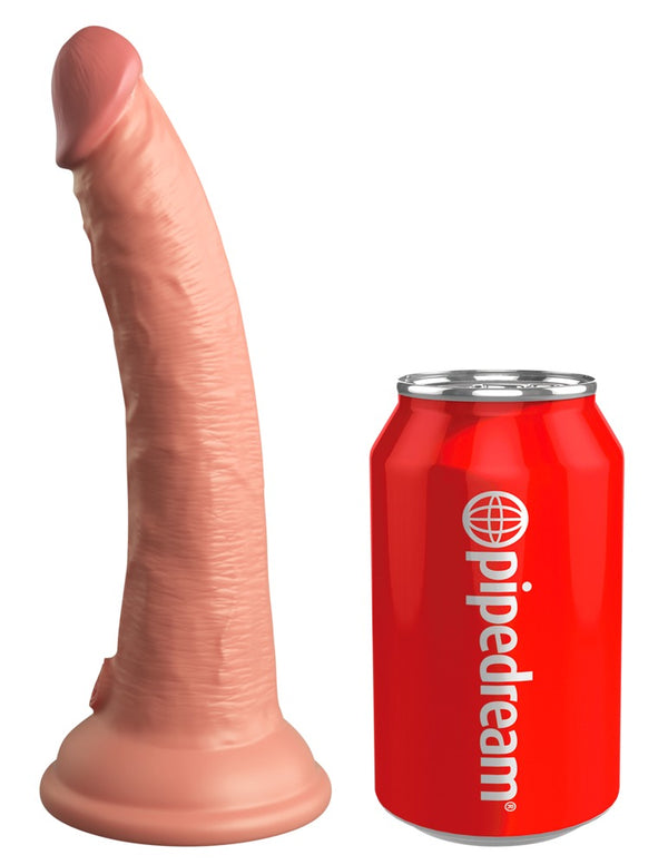 King Cock Elite 7" dubbele dichtheid - Huidskleur Licht - King Cock Elite - SKU: 5466820000