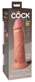 King Cock Elite 8" dubbele dichtheid - Huidskleur Licht