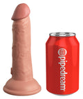 King Cock Elite 6" dubbele dichtheid - Huidskleur Licht