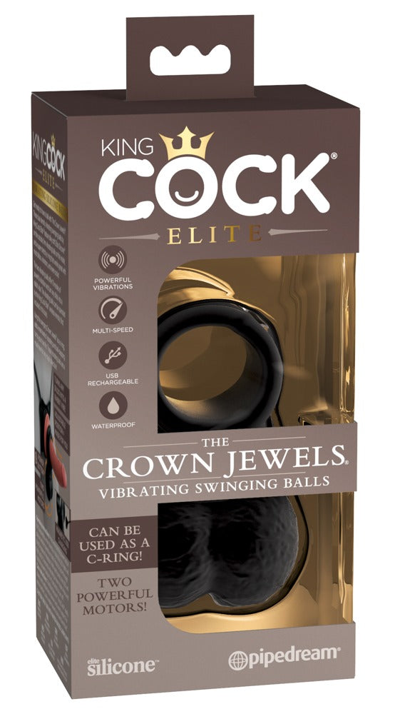 King Cock Elite Vibroballen - Zwart - King Cock Elite - SKU: 5468600000