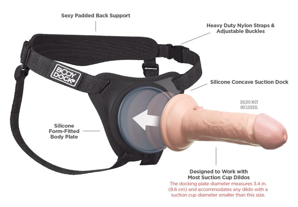 Body Dock Strap-on - Zwart - Body Dock - SKU: 5470180000
