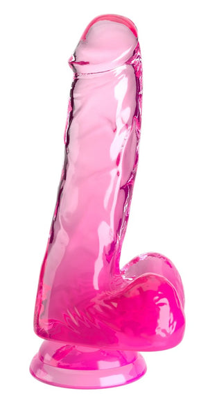 King Cock Clear dildo - Roze