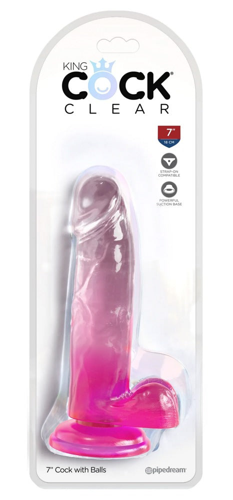 7" dildo met bal