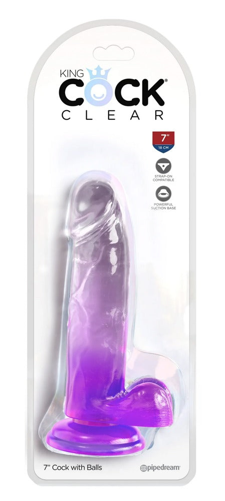 7" dildo met bal