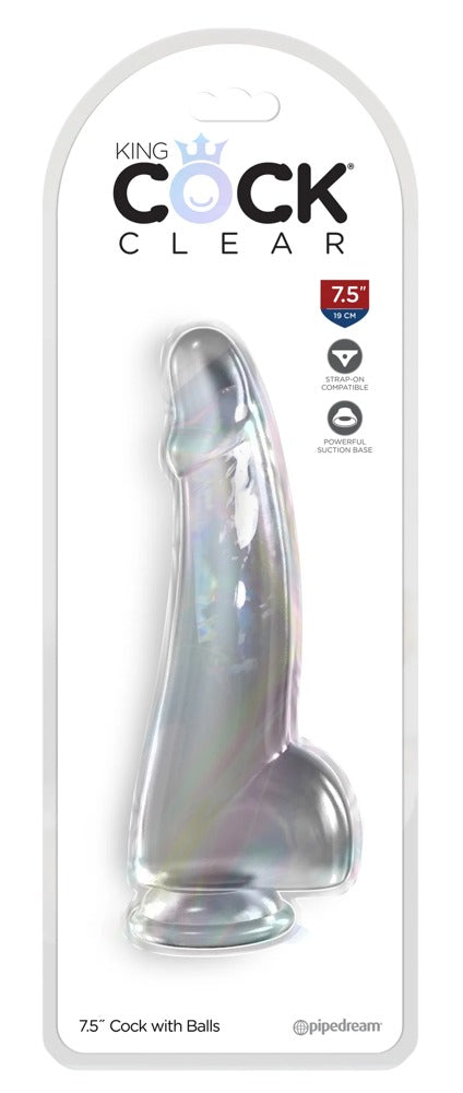 7,5" Dildo met Ballen